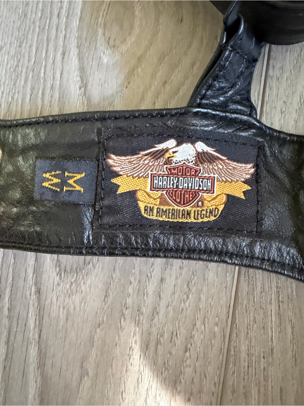 Harley Davidson Vintage Genuine Leather Bra Top size Medium - Picture 5 of 12